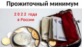 Прожиточный минимум на  2022 год